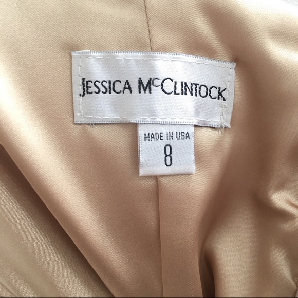 Champagne Satin Dress - Picture 4 of 4